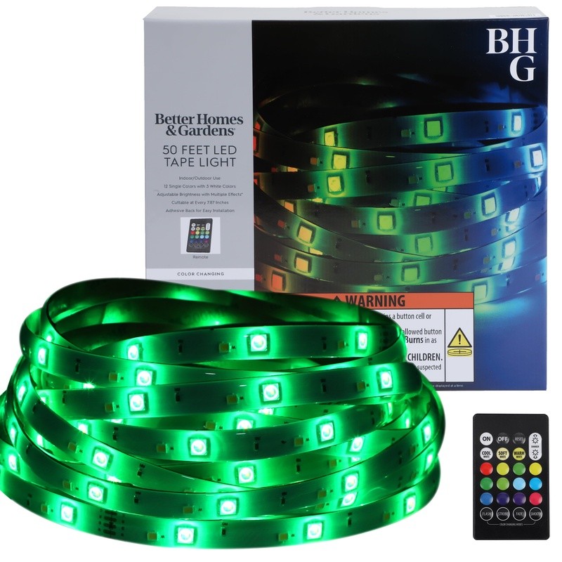 50ft LED Strip Light Color Changing Remote Control Flexible Indoor Outdoor New