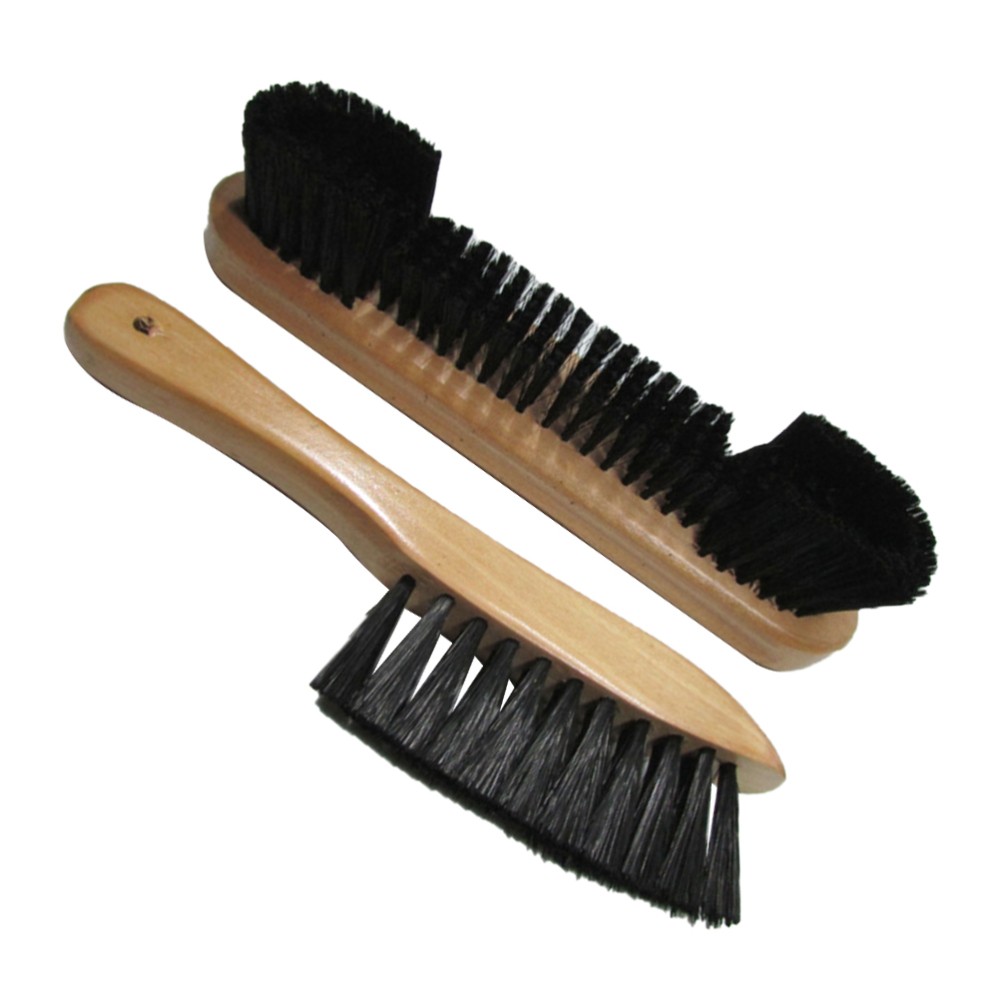 2Pcs Wooden Table Brush Assorted Color Soft Bristles Pool Table and Rail Cleaner