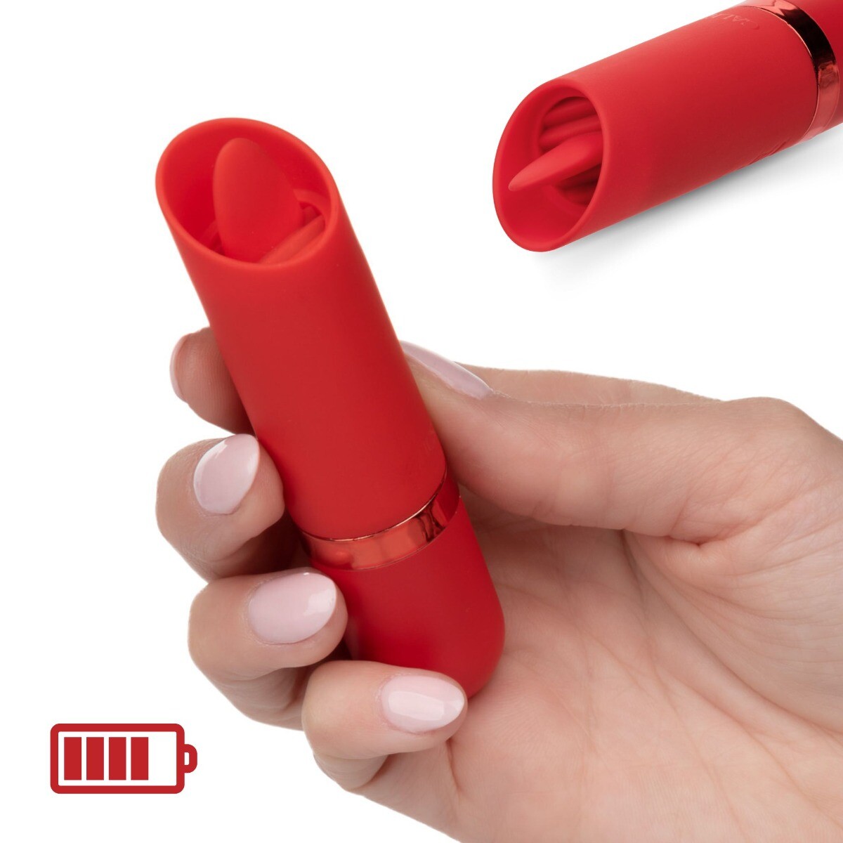 Kyst Flicker Tongue Powerful Waterproof Rechargeable Bullet Vibrator