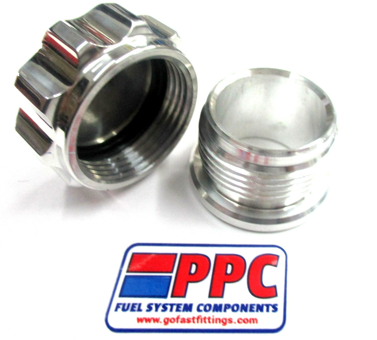 Weld on Aluminum Cap & Filler Assembly,2.250" fuel tank, oil tank Polished Alum