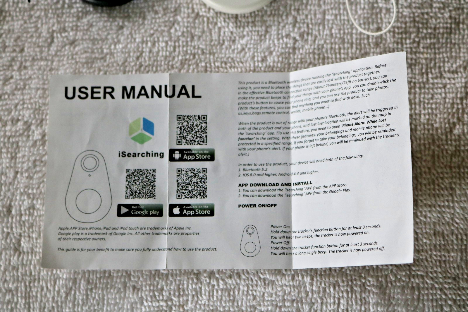 Bluetooth Mini Tracking Air Key Tag Child Pet Finder Tracker Location Device