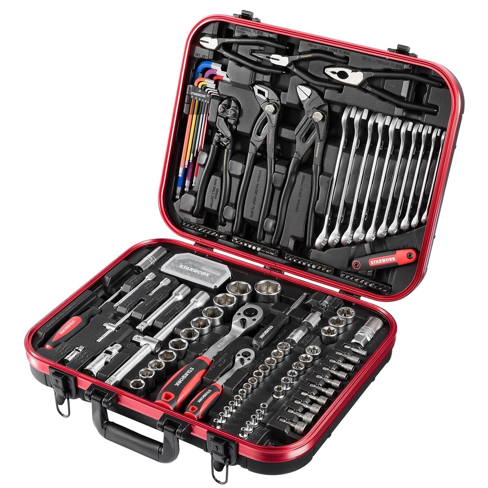STARWORK TRUE MECHANIC 169 Piece Mechanics Tool Set Professional