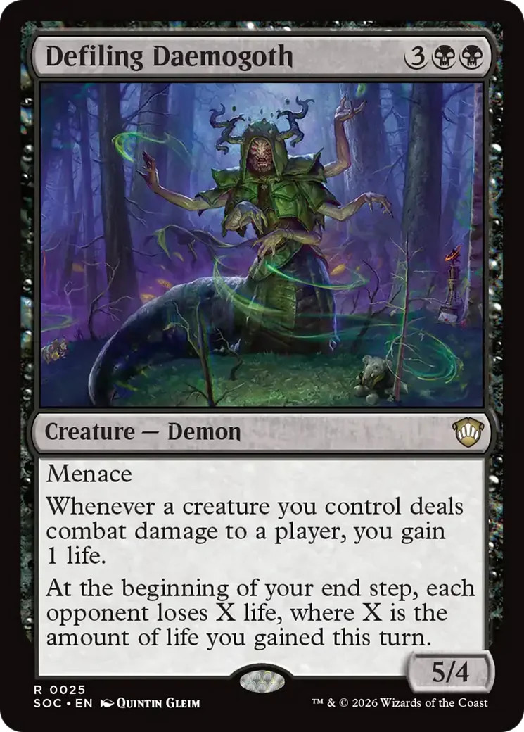 Defiling Daemogoth [Secrets of Strixhaven Commander] Near Mint