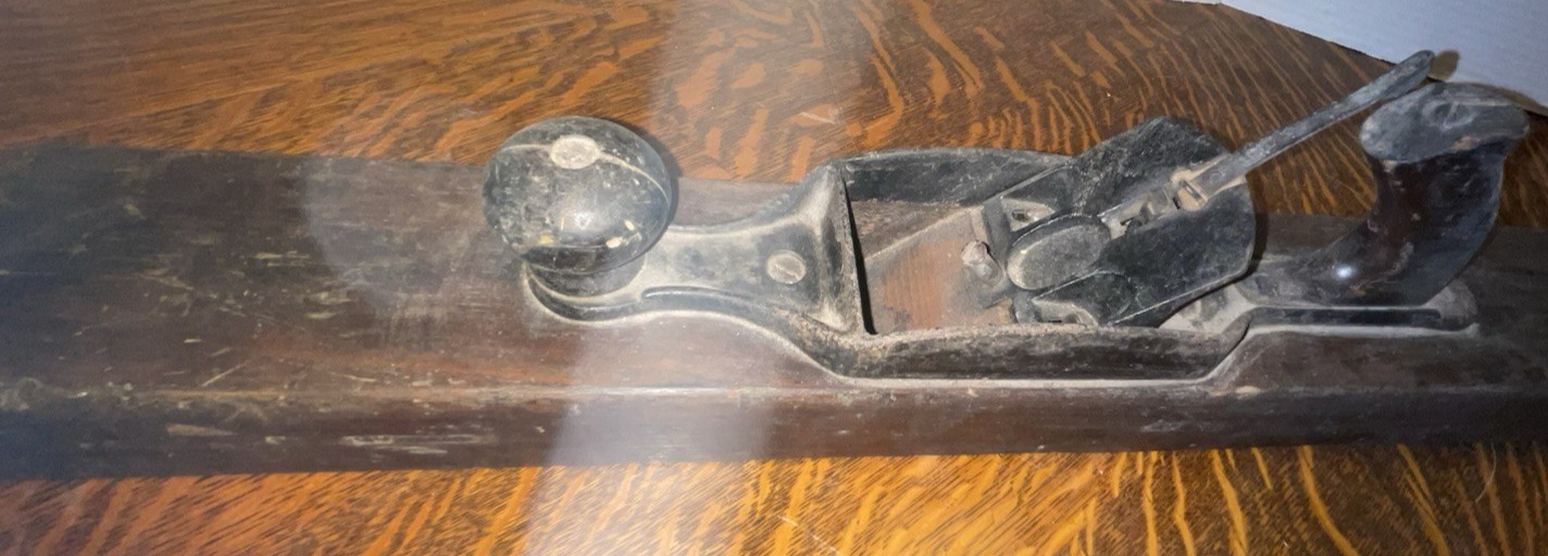 28" ANTIQUE~ STANLEY PLANE~GL CONARD XL #33~ MISSING BLADE