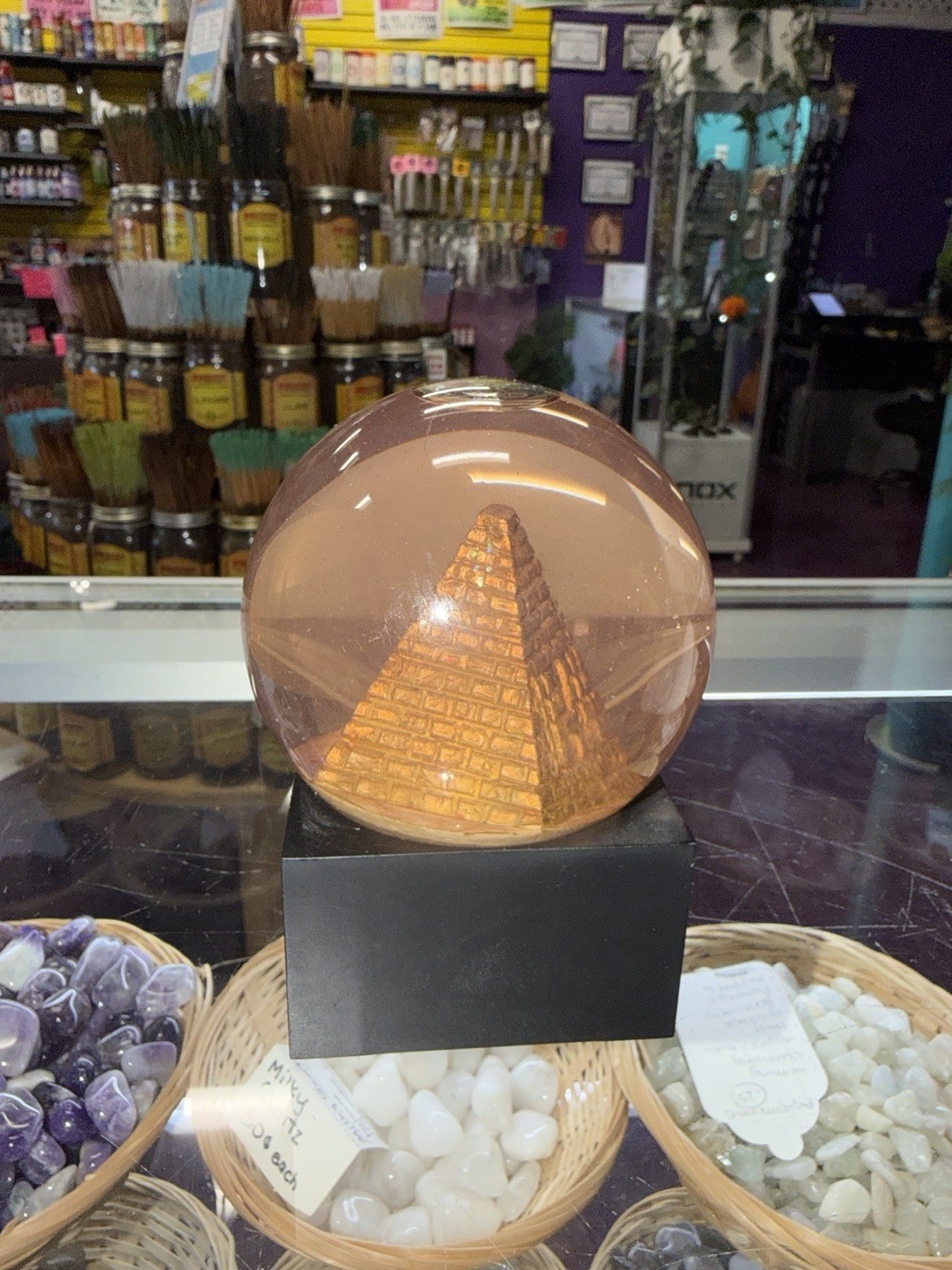 LED Pyramid Water Globe