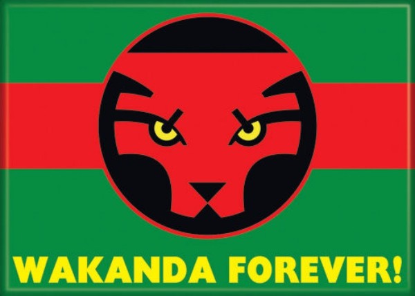 Marvel Comics The Black Panther Wakanda Forever Comic Art Refrigerator Magnet