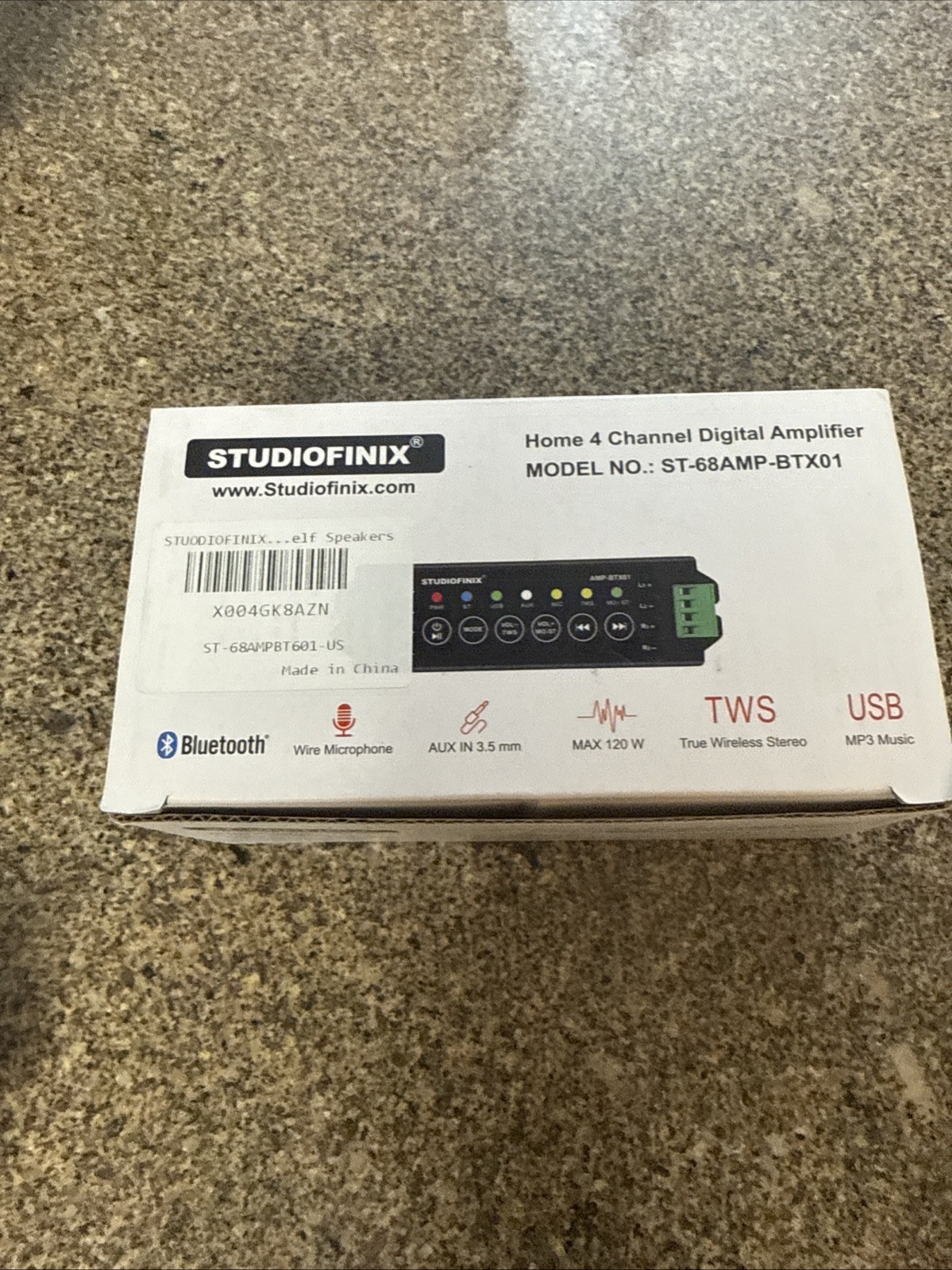 Studiofinix Home 4 Channel Digital Amplifier Model : ST-68AMP-BTX01