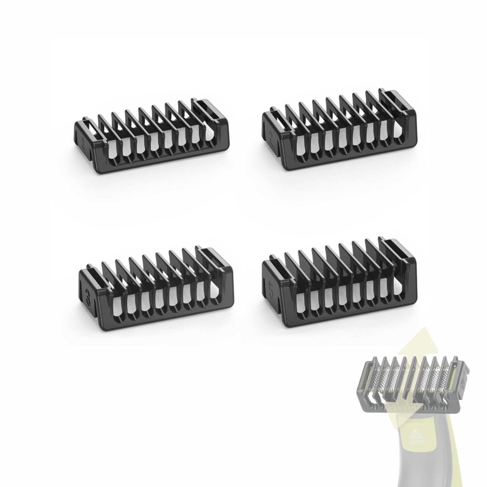 Double-Sided Guard Combs Compatible with O Blade QP2724 QP2520 QP2530 Small