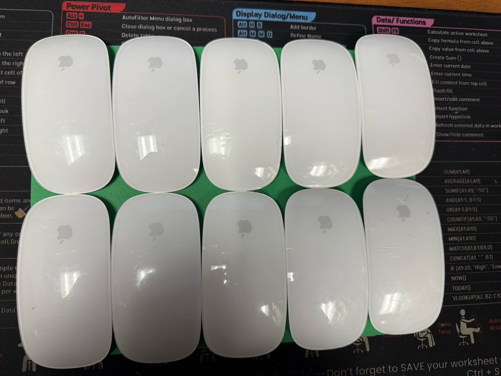 LOT OF 10X UNTESTED Apple A1657 Wireless Bluetooth Magic Laser Mouse