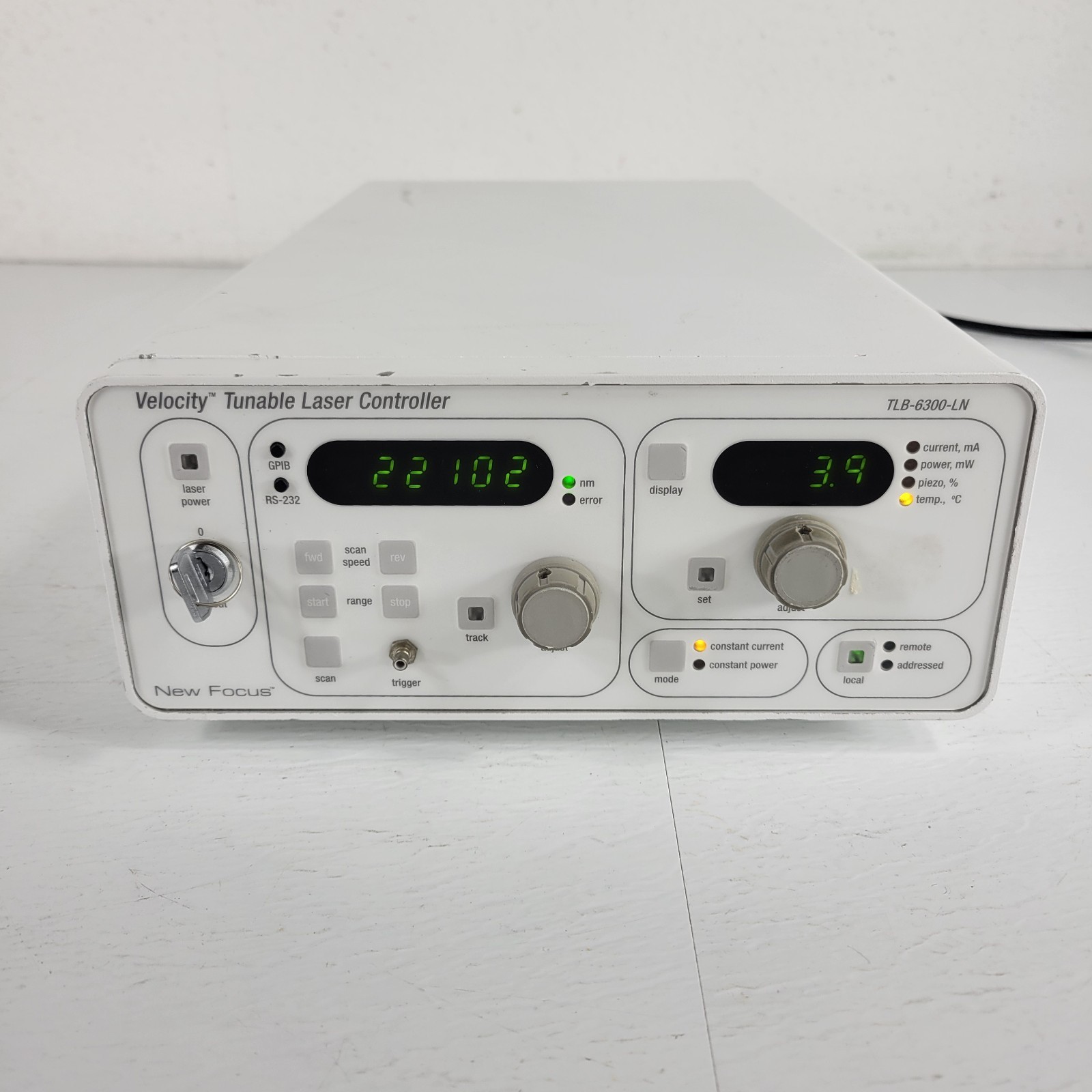 Newport New Focus TLB-6300-LN Velocity Tunable Laser Controller Diode Driver