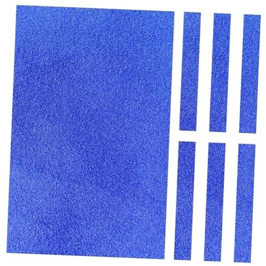 Pool Table Cloth Replacement,Billiard Felt with 6 Rail Strips, Pre-Cut 7ft Blue