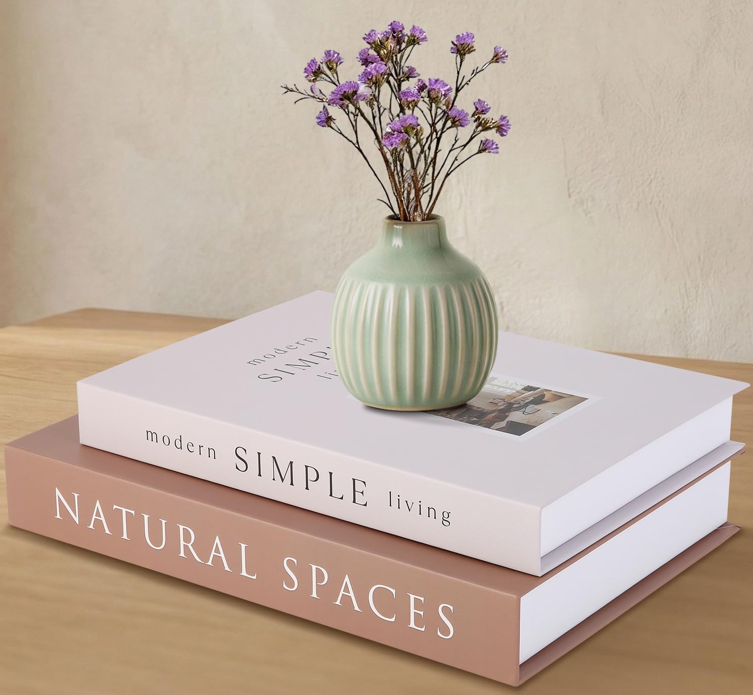 Decorative Books for Home Decor with Hidden Storage, Faux Book Box Set of 2 f...