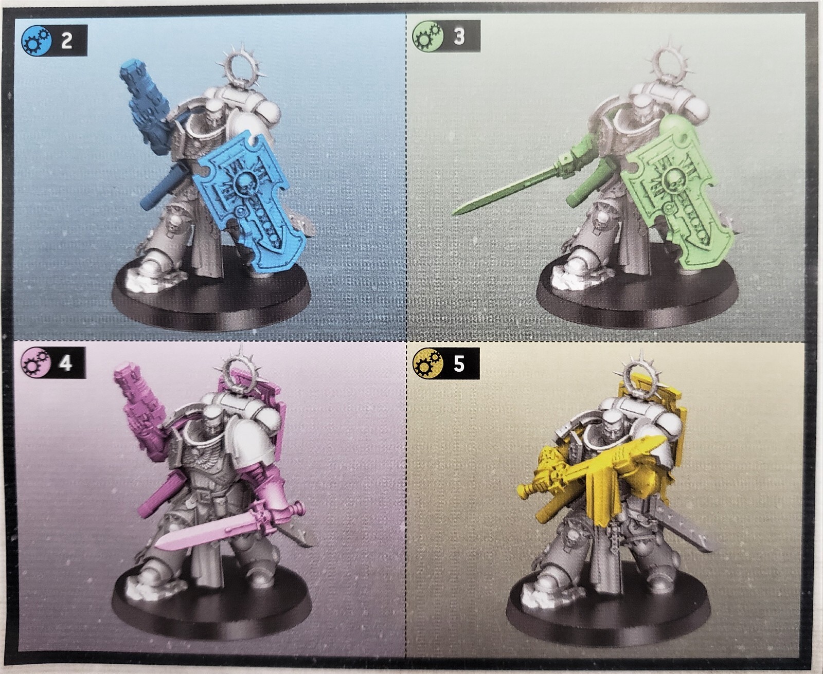40K Bladeguard Sergeant Warhammer Primaris Space Marines from Blade Guard kit