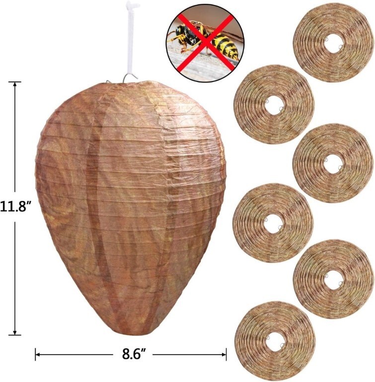 DECYOOL Paper Wasp Nest Decoy--See Variations--6 Count