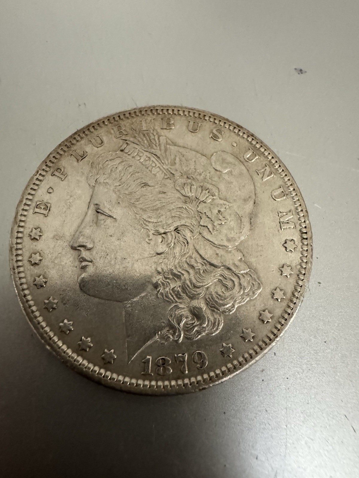 SUPER CLEAN 1879-O Morgan Silver Dollar Nice AU Better Date. New Orleans Mint