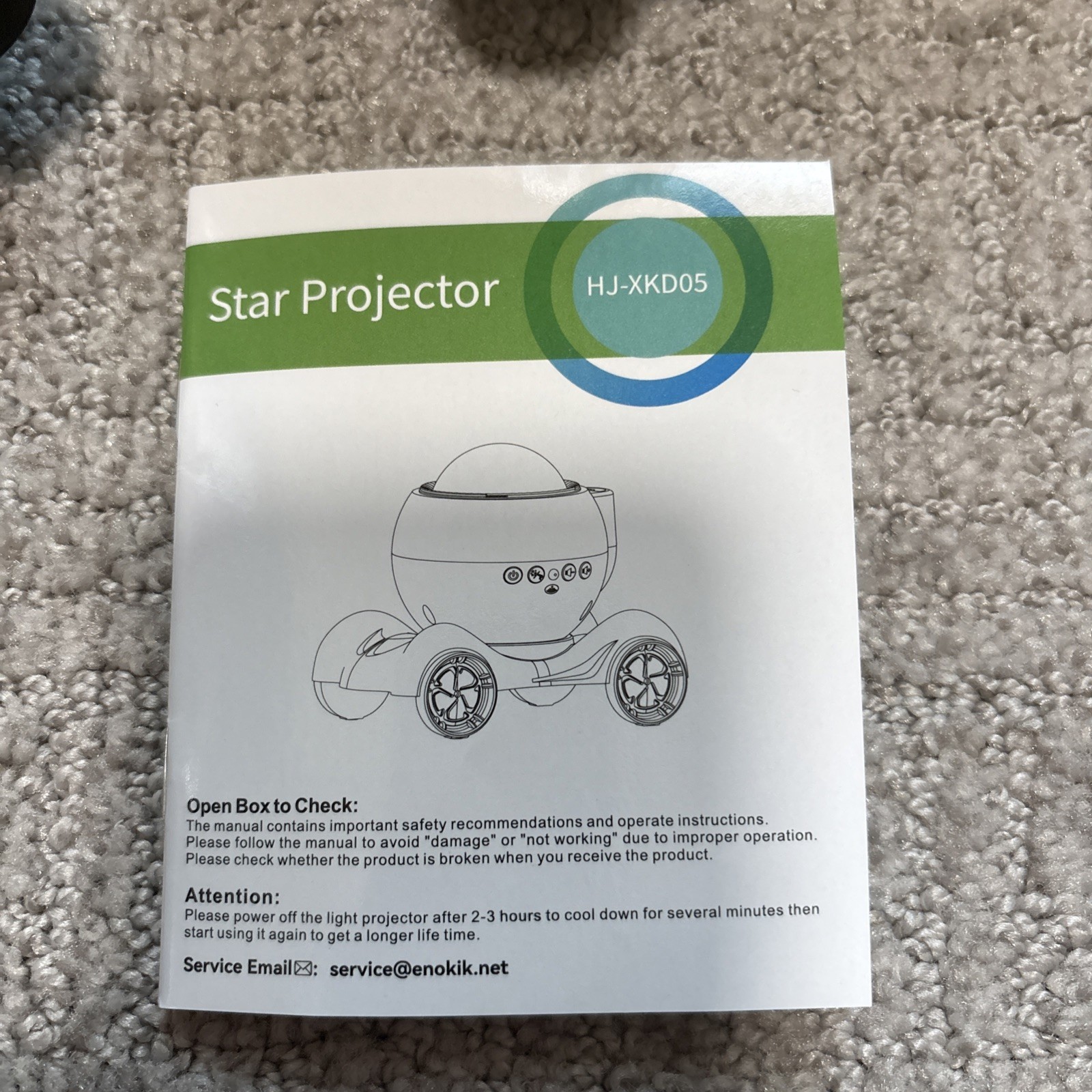 Rossetta HJ-XKD09 Galaxy Star Projector Black