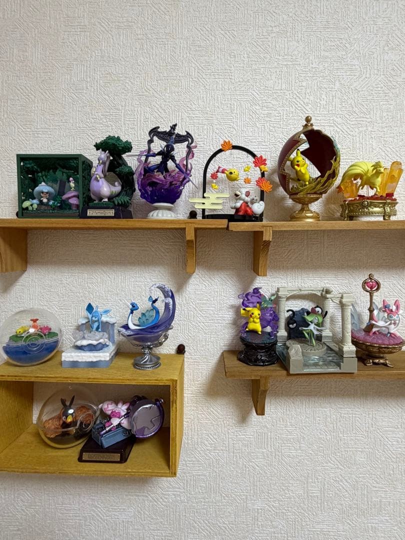 Pokemon Terrarium Collection Diorama Figure Set Pikachu Goodra Collectible 15+