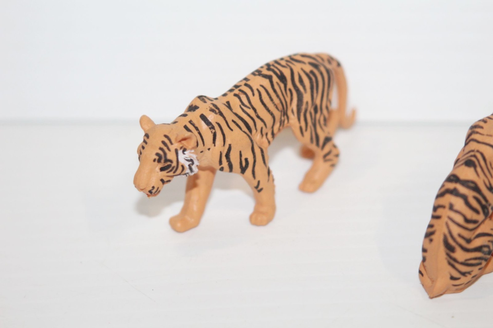 Vintage 1970s Britains Plastic Zoo Animals - Set of 2 Tiger (England) Toy Figure