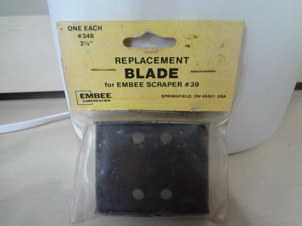 lot of 8, EMBEE Corporation No. 346 2-1/2" Replacement Blade for No. 39 scrapers