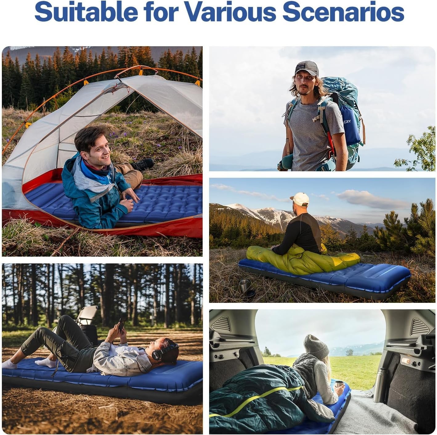 Durable 6'' Air Mattress for Tent Camping – Lightweight & Space-Efficient