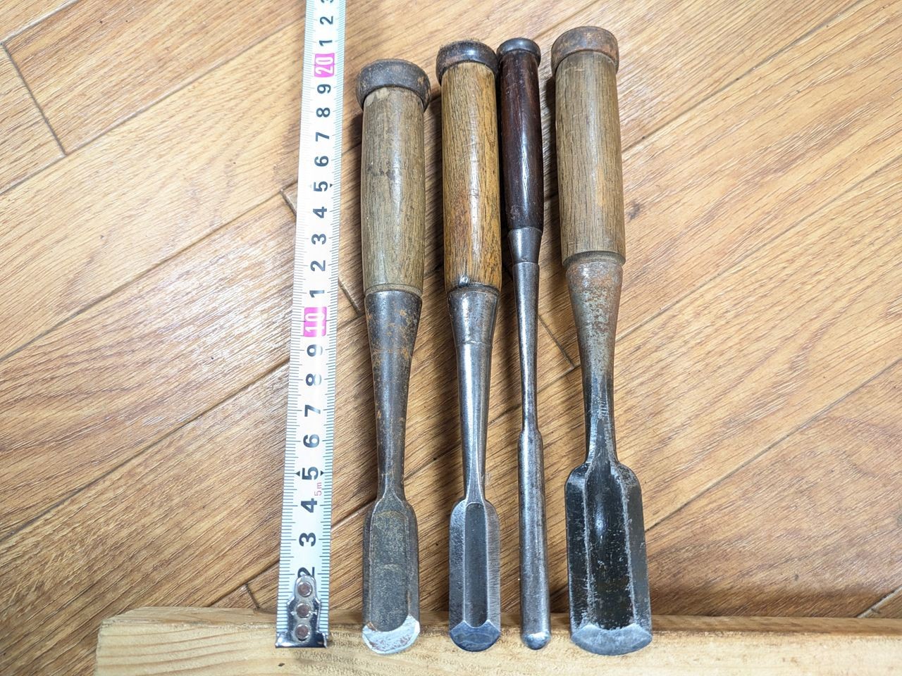 Japanese vintage chisel tataki Nomi Japan Old Vintage 18.17.10.25mm RB031