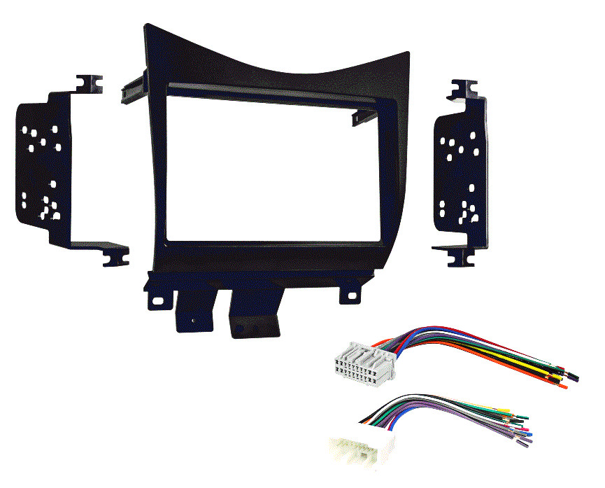 DOUBLE DIN Car Radio Stereo Dash Kit Harness Combo for 2003-2007 Honda Accord