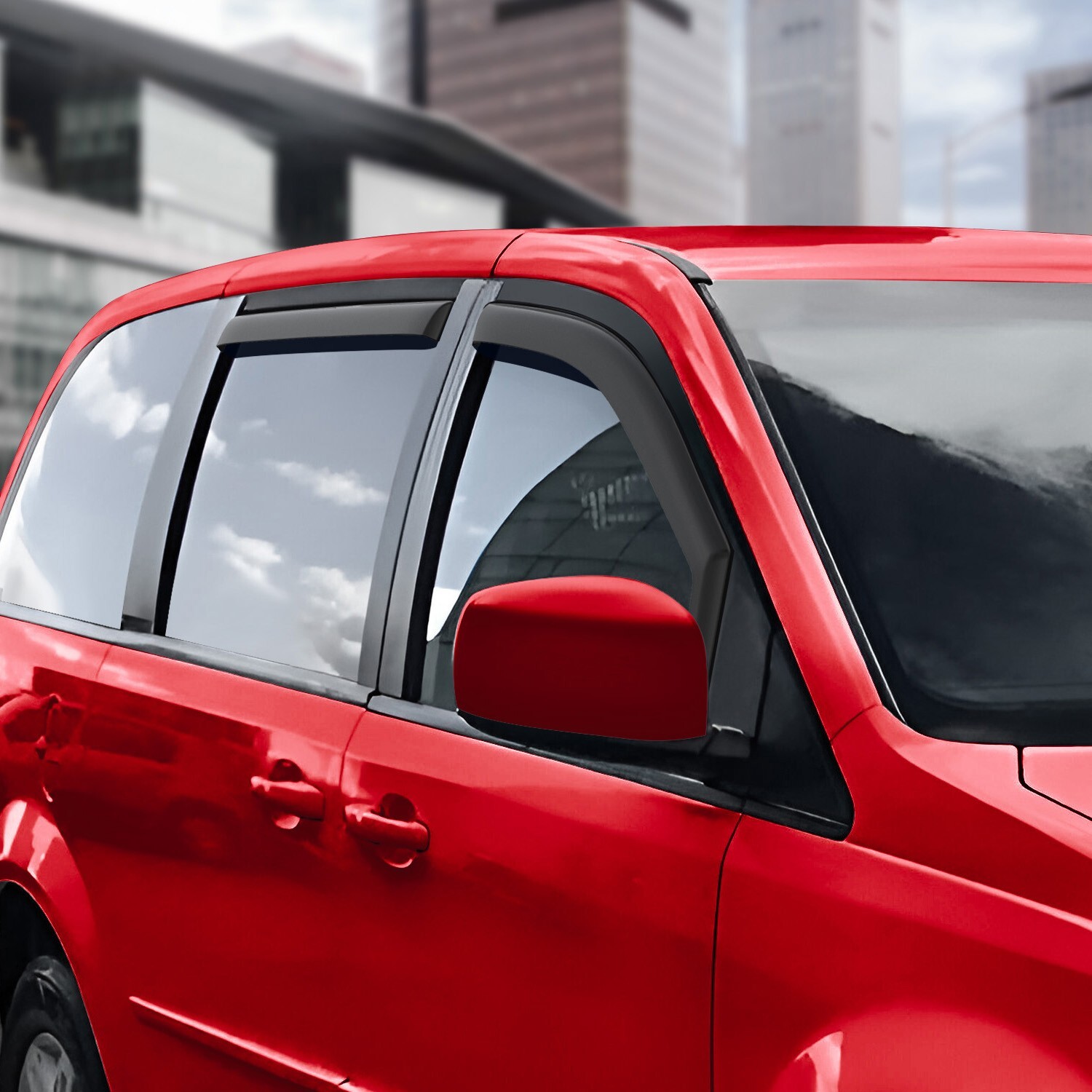 Rain Visors Wind Rain Guards for 2008-2020 Dodge Grand Caravan
