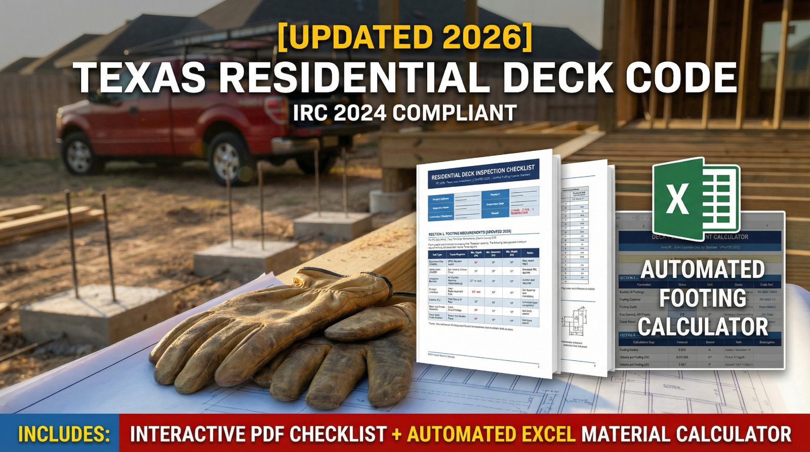 Professional Deck Inspection & Footing Calculation Bundle (2026 Edition)