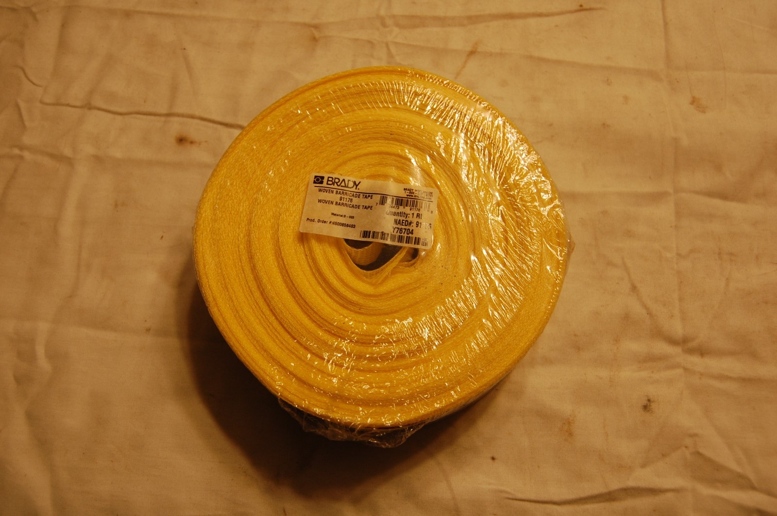 Brady Woven Barricade Tape 91176 2" X 200 ft.