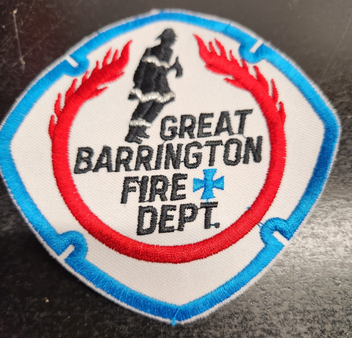 Vintage Great Barrington Massachusetts Fire Department Shoulder Patch