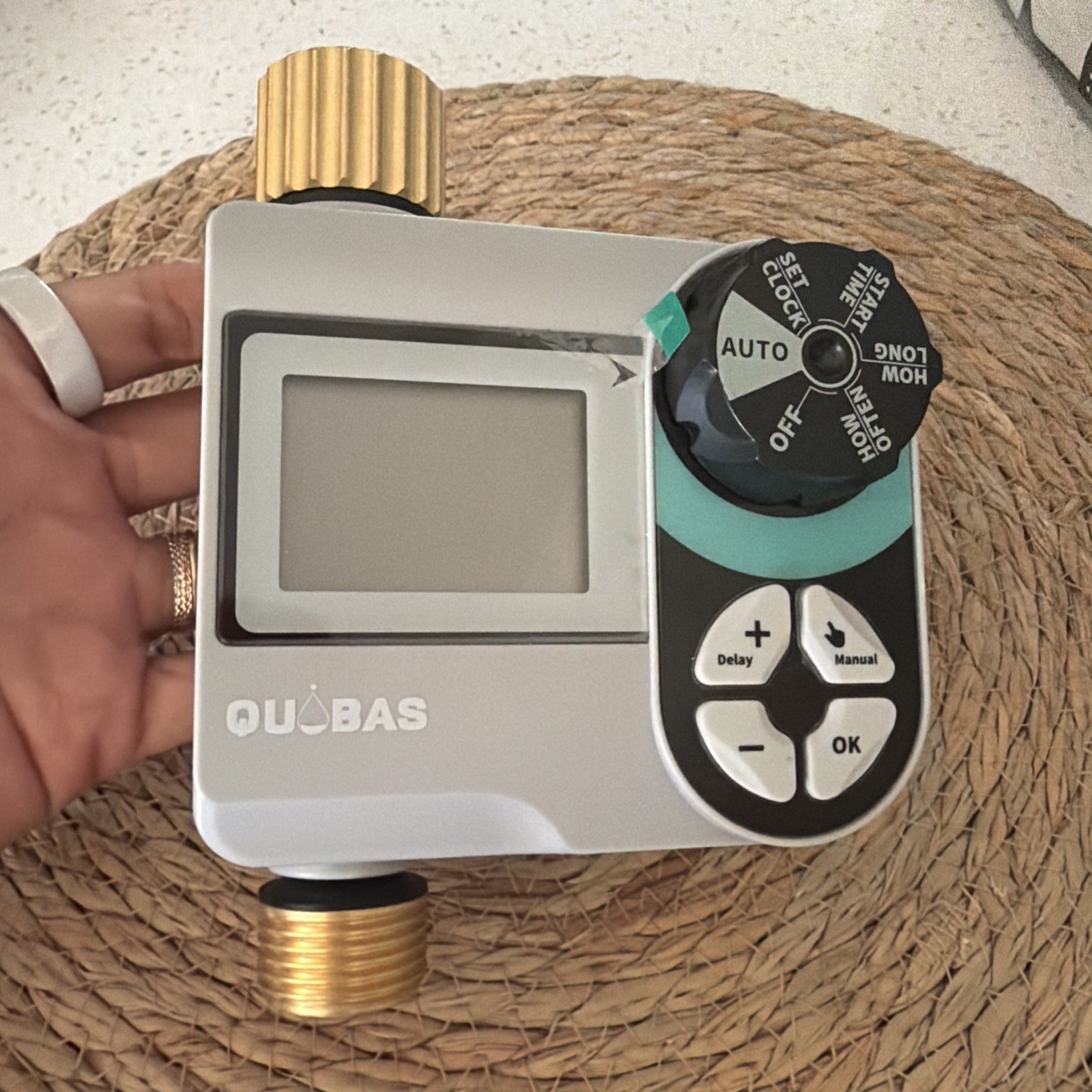 QUOBAS Zero Pressure Water Timer Programmable Sprinkler Timer for Garden Hose