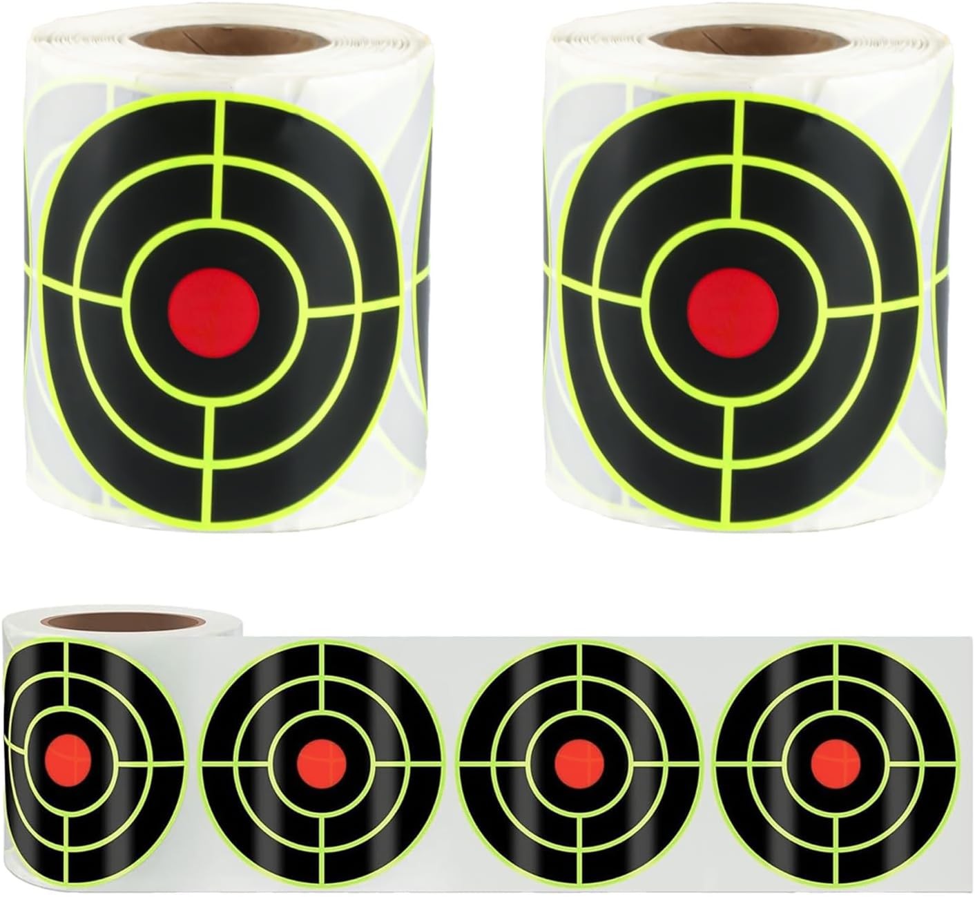 3 Inch Splatter Shooting Targets - 200 Pcs/Roll Self-Adhesive Reactive Stickers,