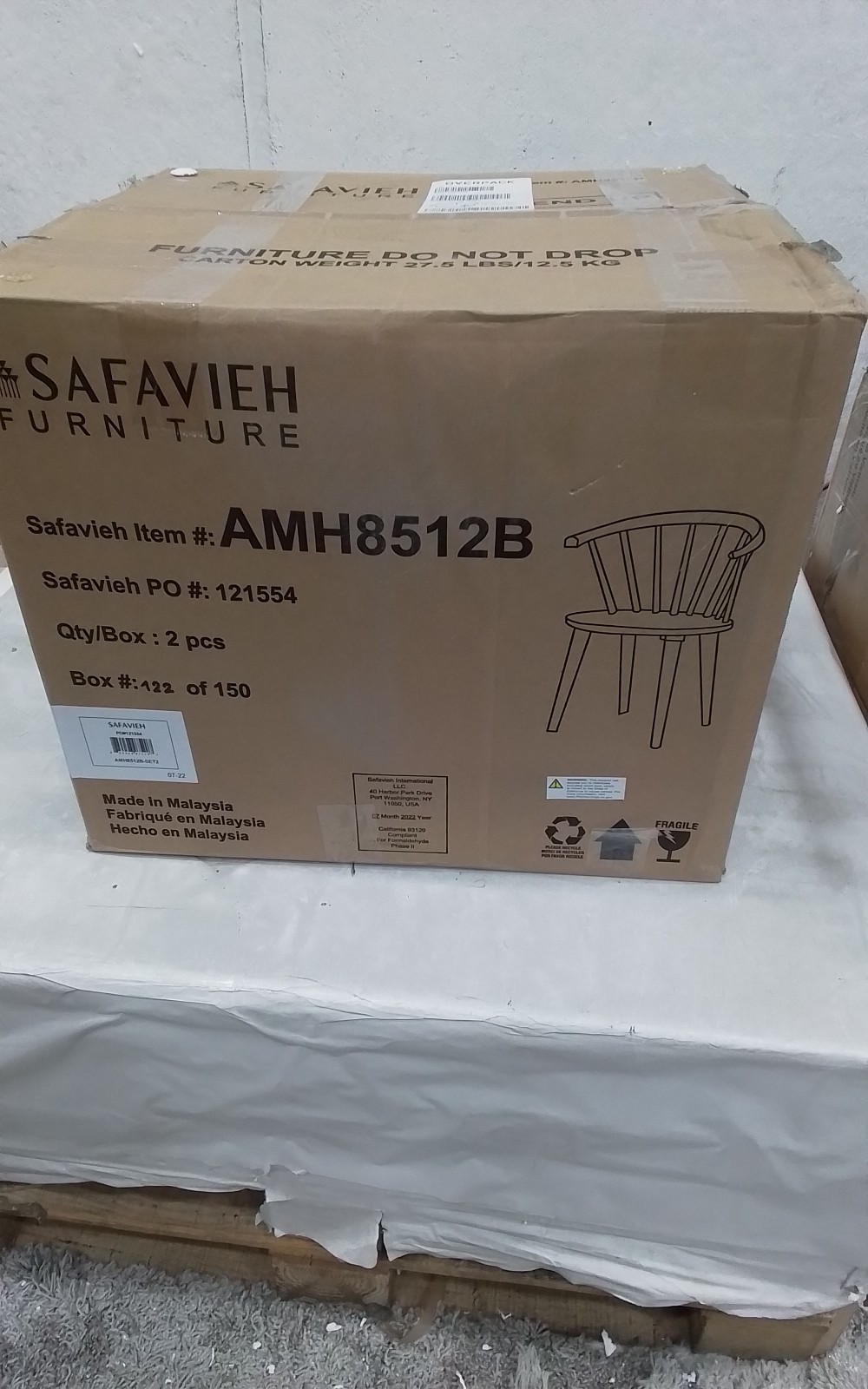 Safavieh BLANCHARD SIDE CHAIR, Reduced Price 2172761207 AMH8512B