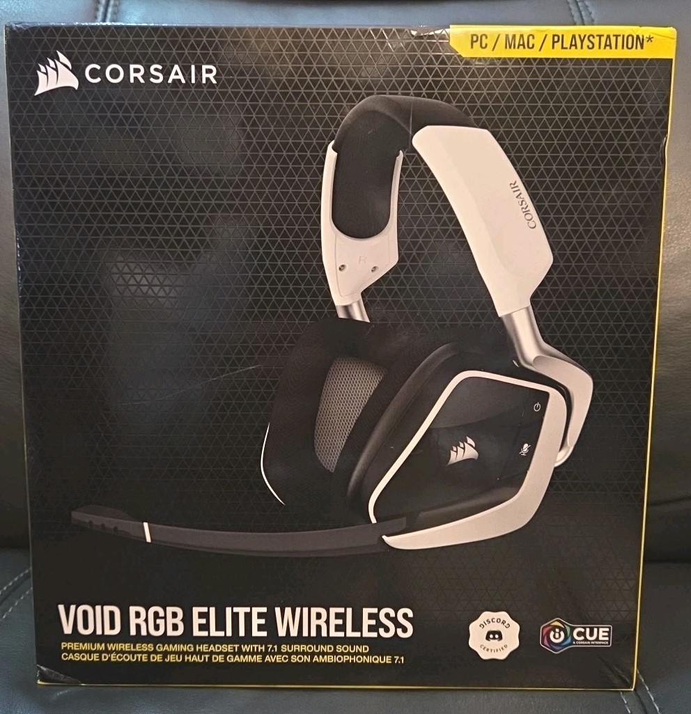 Corsair VOID RGB Elite Premium Wireless Gaming Headset w/7.1 Surround Sound OpBx