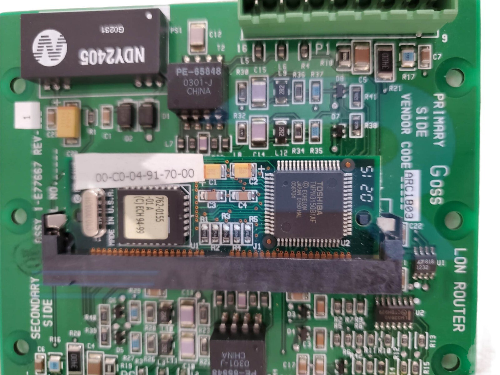 NEW Goss 1-E77667 Lon Router Circuit Board REV. 1