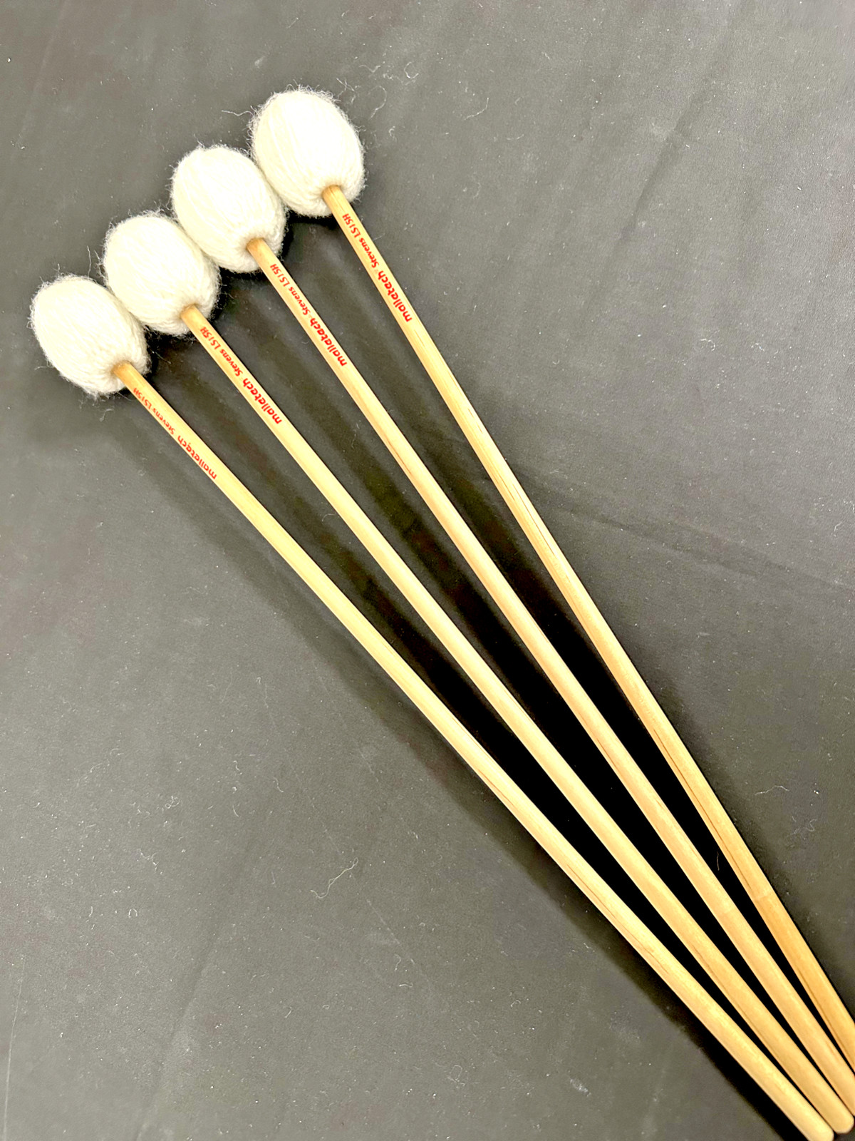 Malletech LS15H Marimba Mallets, Med-Soft to Hard, 2 Pairs/4 Mallets-NEAR MINT