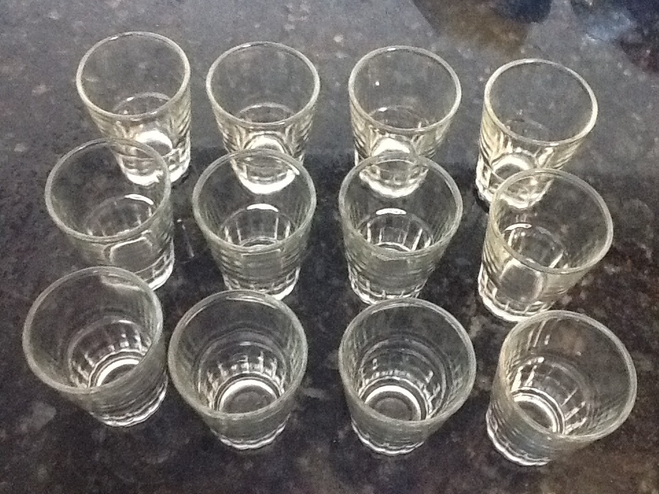 96 Shot Glasses 2oz Glass Barware Shots Bars Restaurants Supplies 1 CASE Bulk A