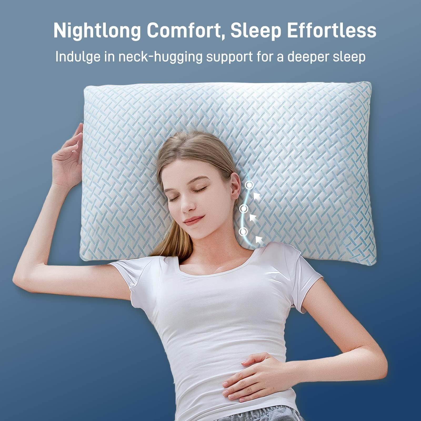 Alkyonos Shredded Memory Foam Cooling Medium Soft Viscose Derived from Bamboo...