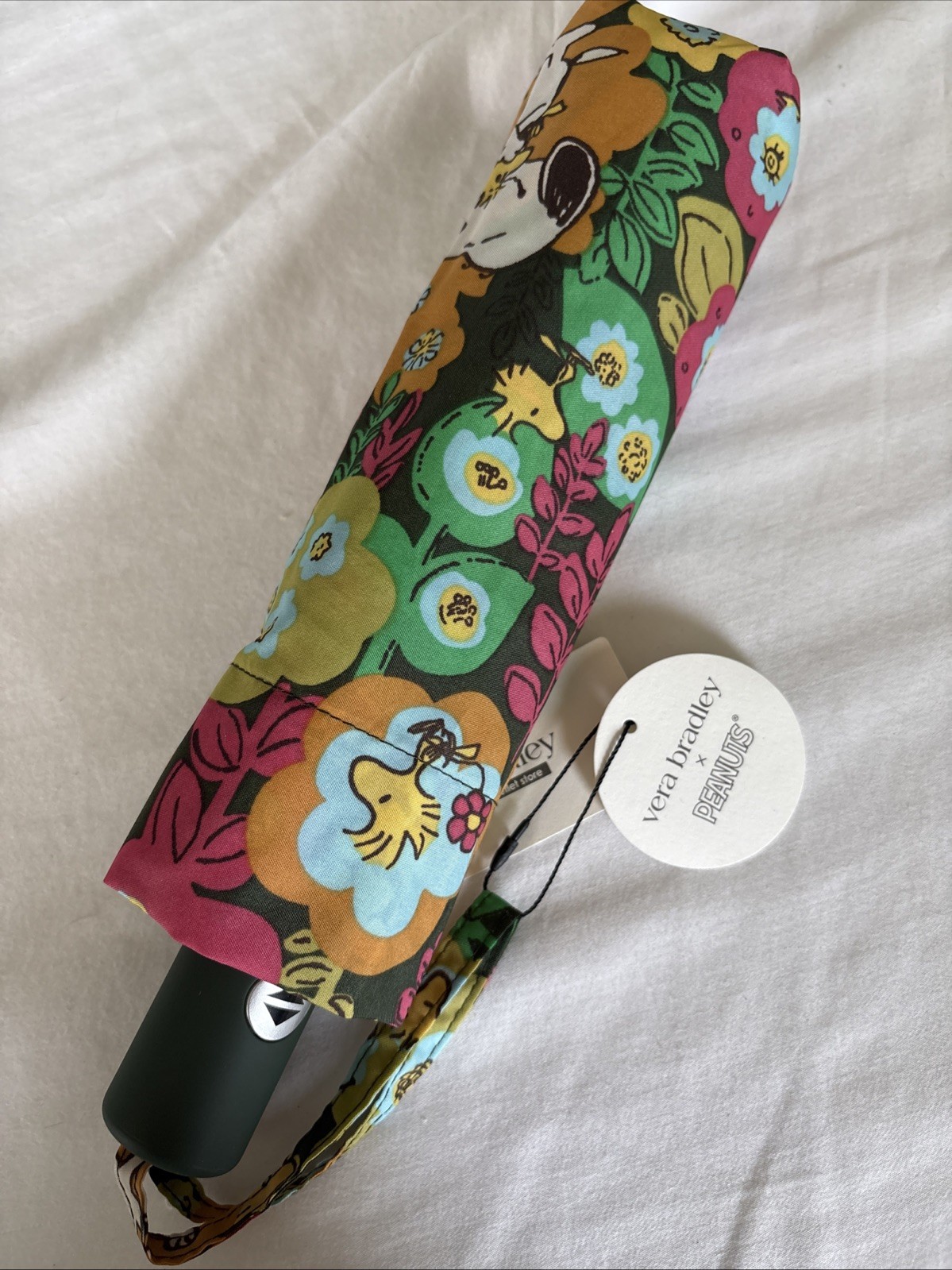 Vera Bradley Outlet Essentials Peanuts Garden Print Umbrella Exact New