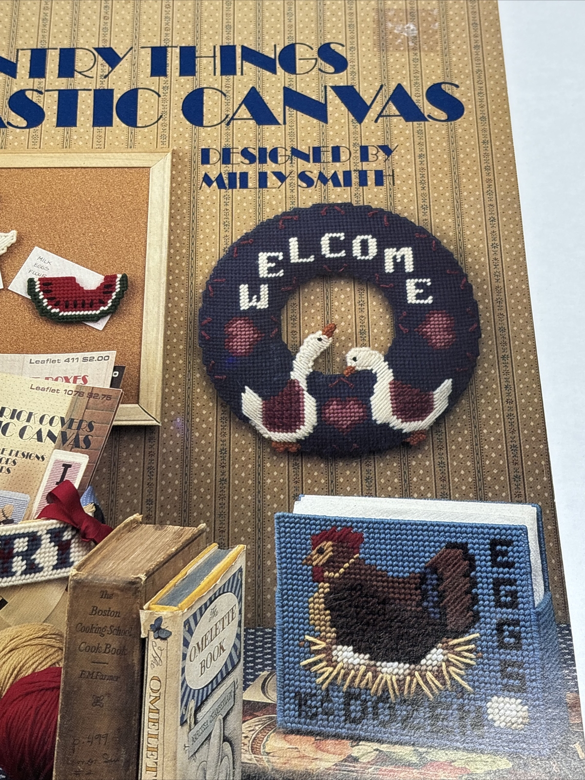Leisure Arts Country Things Leaflet 1083 Plastic Canvas Pattern