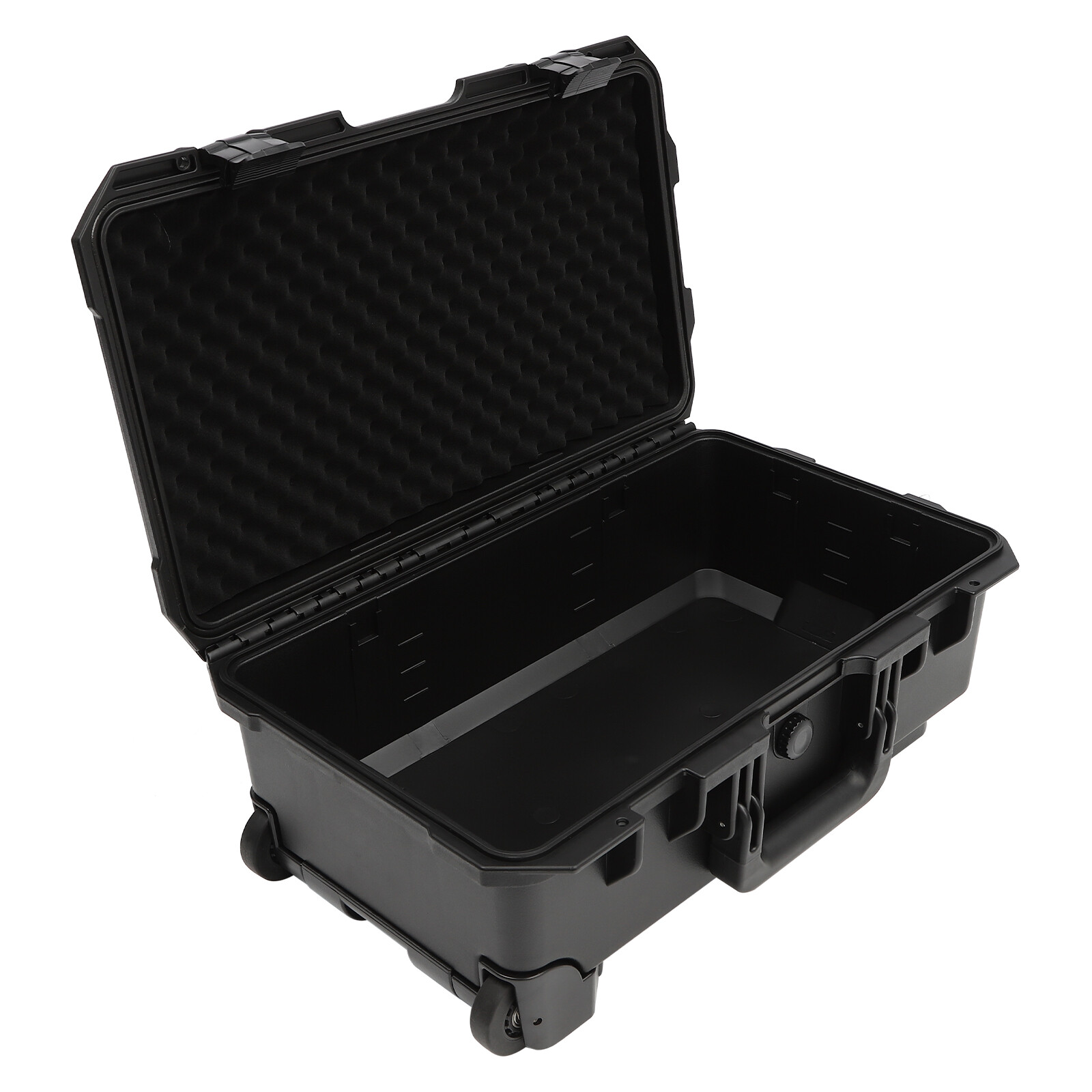 22" Camera Hard Case Protective Roller Waterproof Camera Carrying Case w/Foam