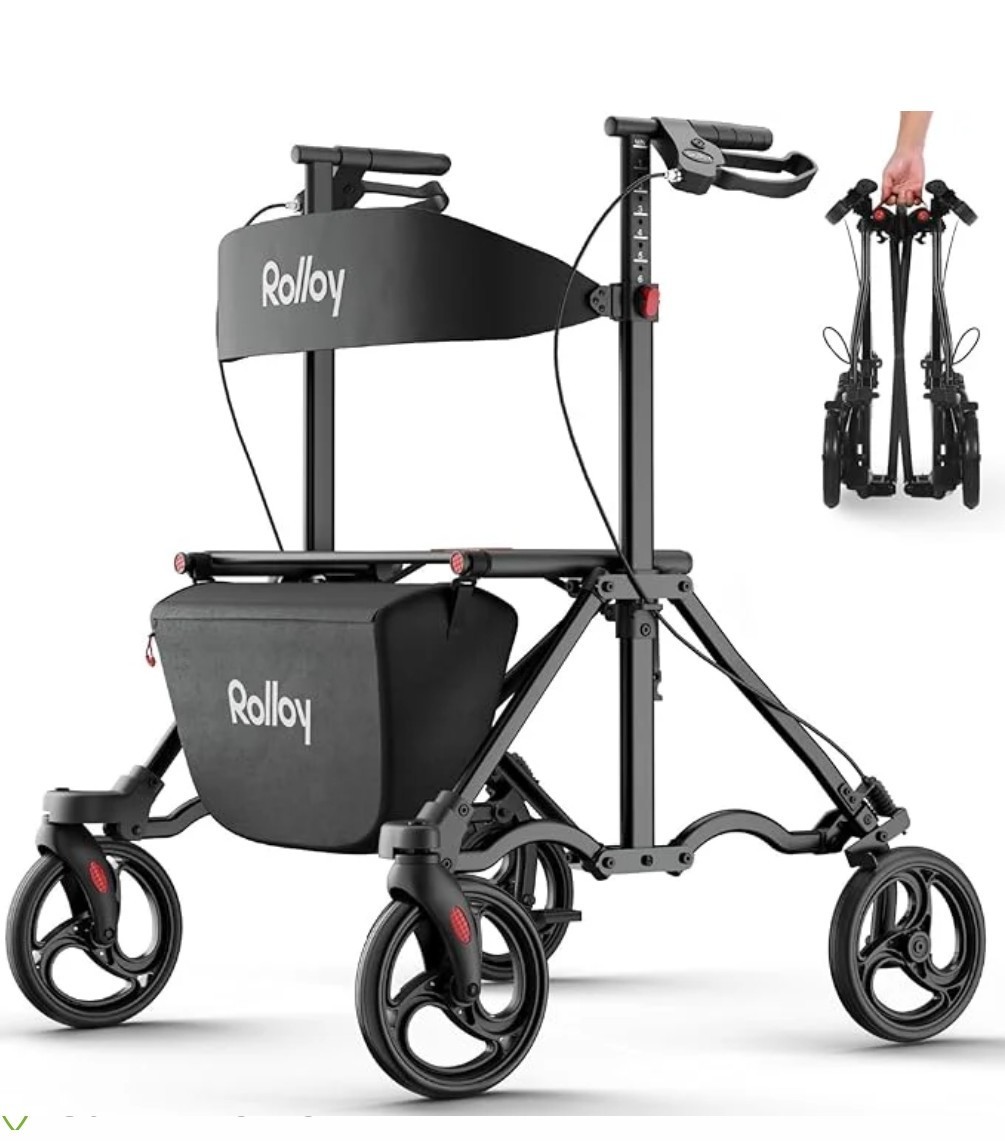 NEW Rolloy Foldable Mobility Walker with Wheels Model# RORLA1
