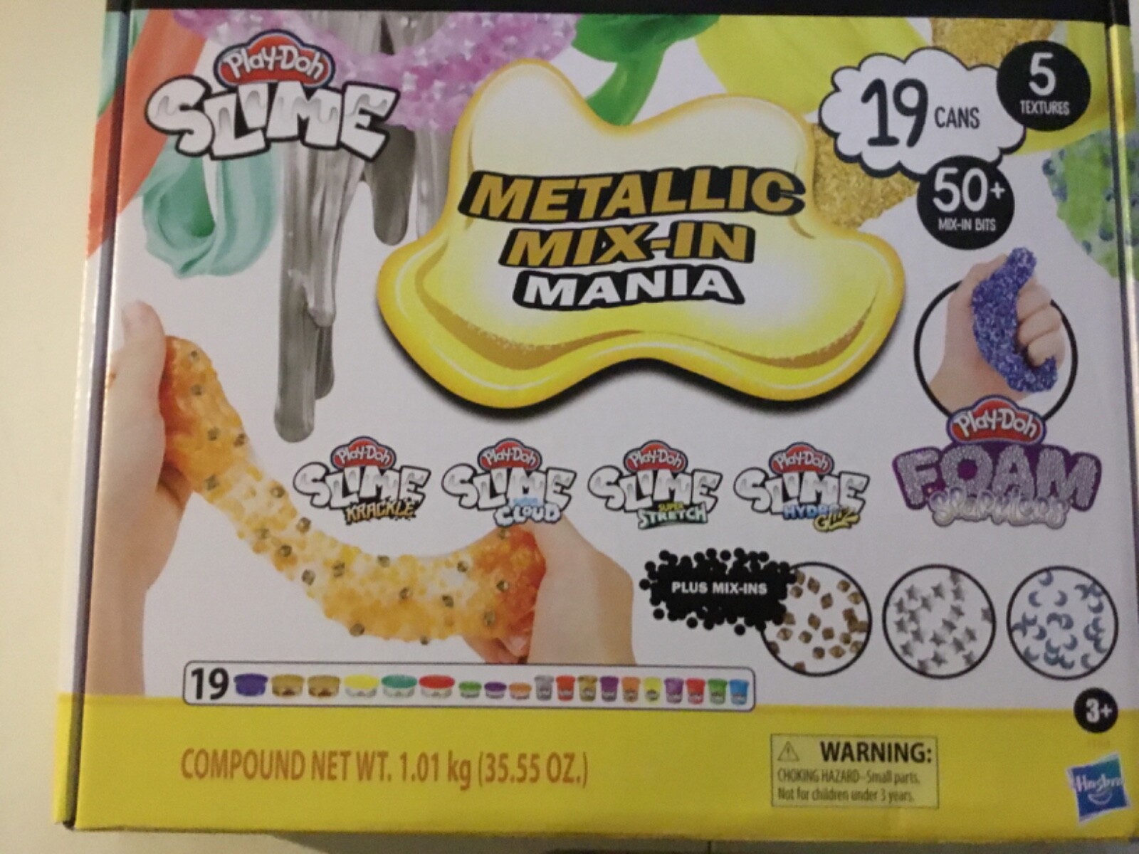 Play-Doh Slime and Foam Metallic Mix-In Mania Set for Kids