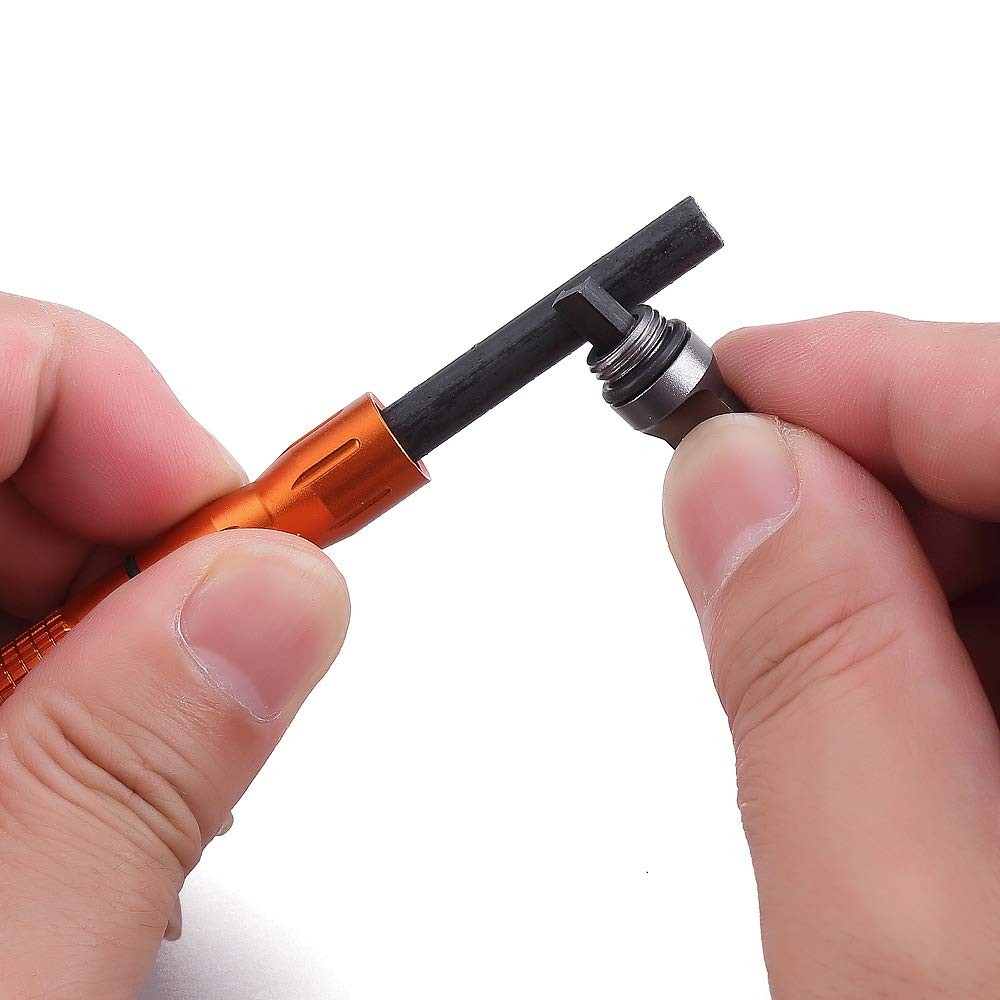2PCS Compact Fire Starter with Scraper, Replaceable Ferro Rod for Camping,