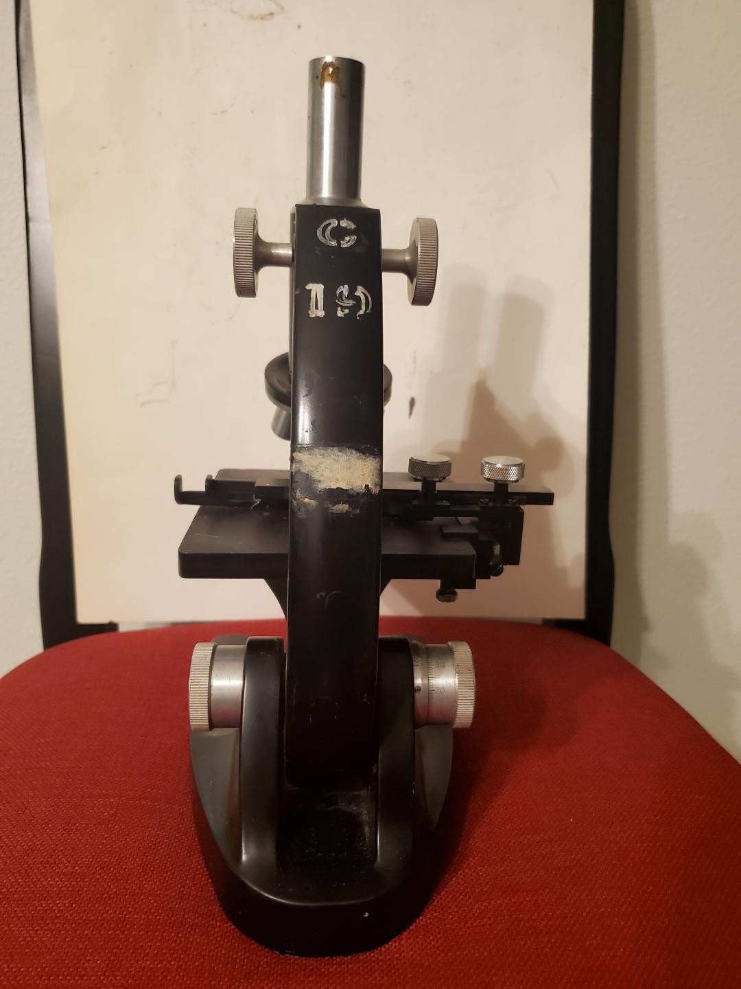 Vintage Bausch And Lomb Microscope B&L. Missing Parts
