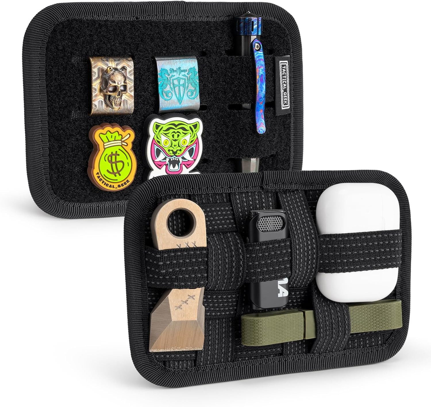 TCM2 Mini EDC Organizer Board, Anti-Slip Elastic Woven Board,Bag Insert Panel fo