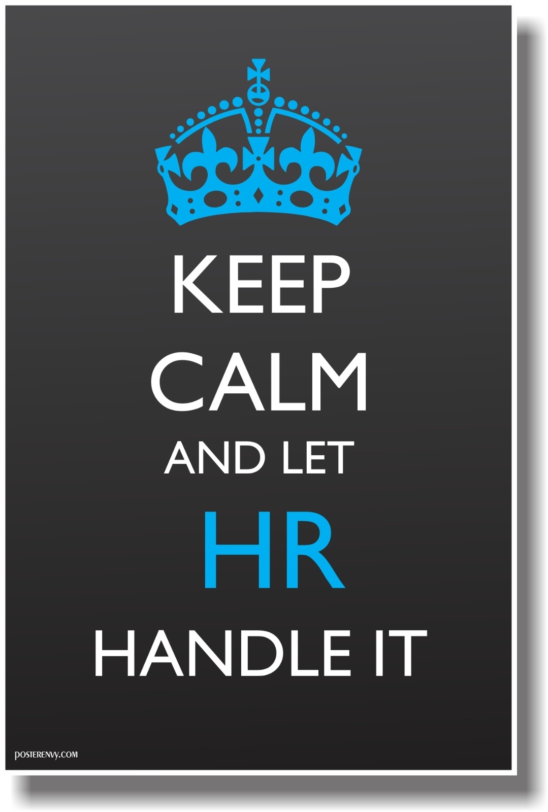 Keep Calm and Let HR Handle It - NEW Humor Poster