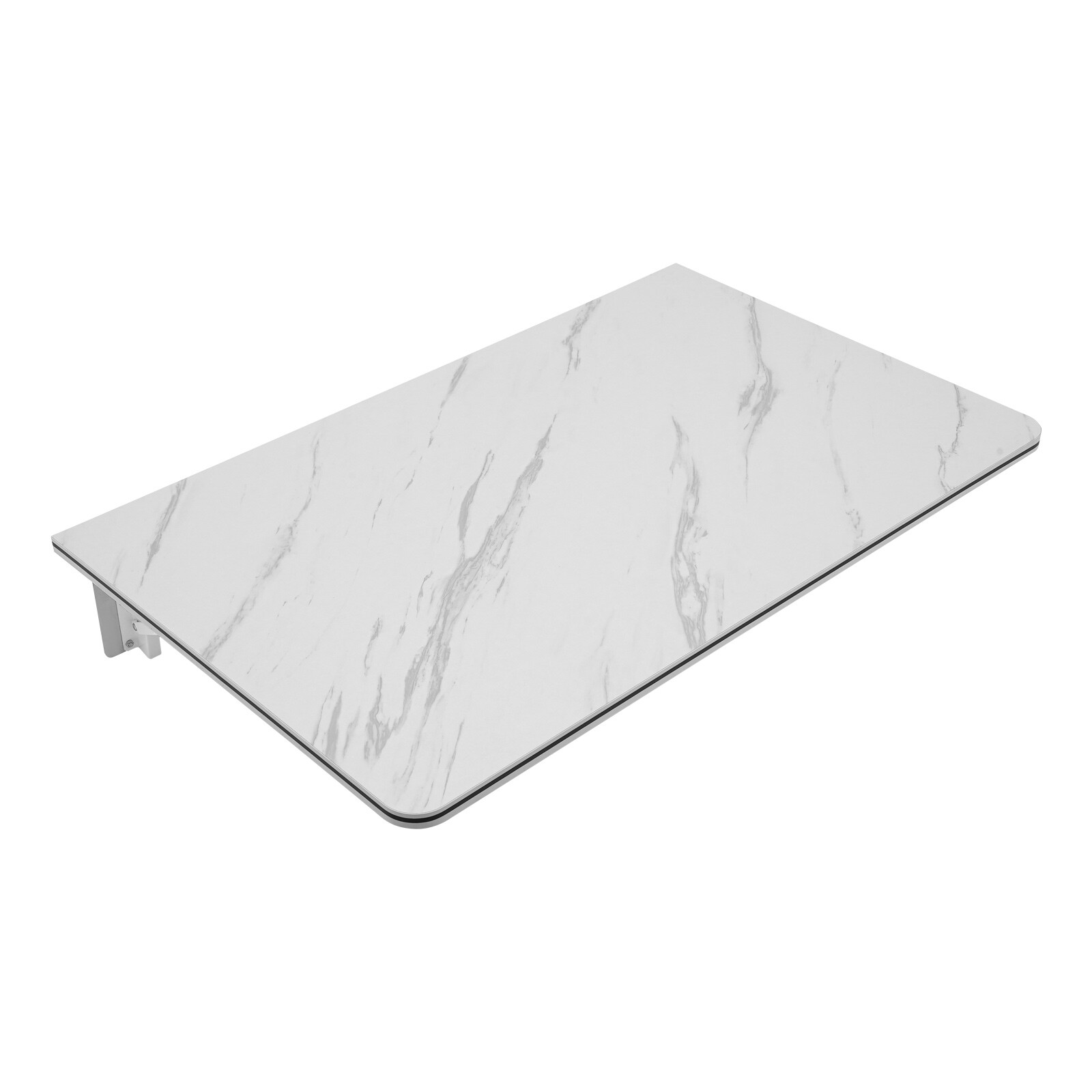 White Folding Wall Desk Foldable Study Writing Table Wall-mounted Storage Shelf