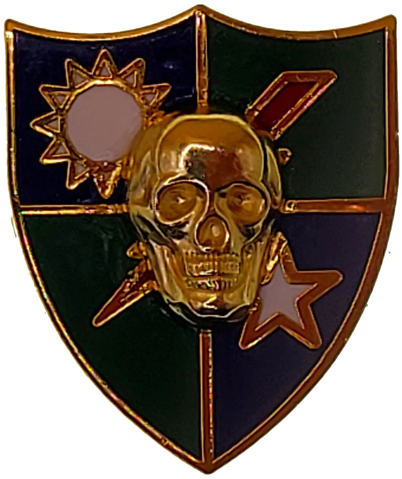 U.S. Army Military 75th Ranger Regiment SKULL Beret Cap Hat Custom Pin Badge