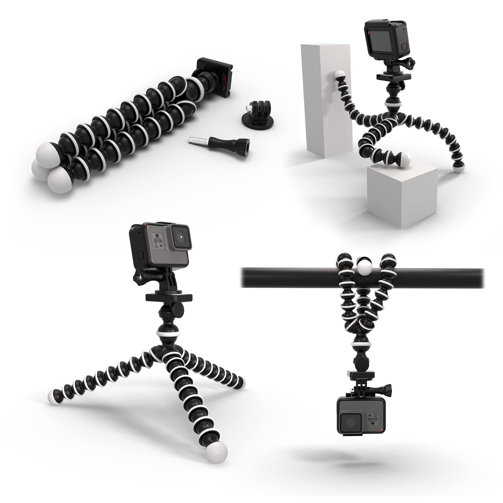 Digicharge 10 Inch Octopus Flexible Tripod Camera Stand